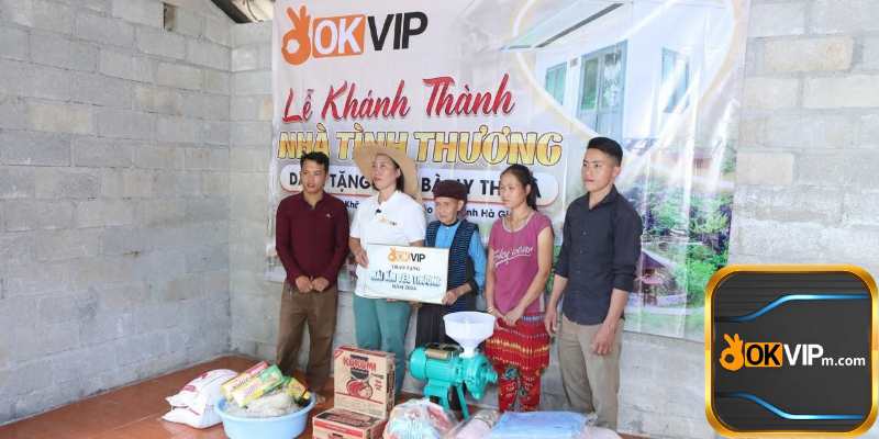 OKVIP thiện nguyện trao mái ấm tình thương cho cụ bà Ly Thị Pà